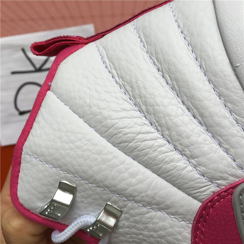 AUTHENTIC AIR JORDAN 12 GS WHITE DYNAMIC PINK 100% Nike Pair .PK EXCLUSIVE